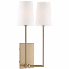 Crystorama LEN-252-VG Lena Contemporary Vibrant Gold Light Sconce