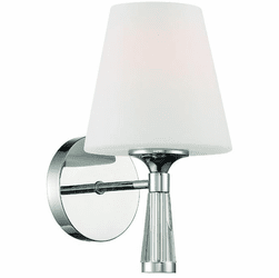Crystorama RAM-A3401-PN Ramsey Contemporary Polished Nickel Wall Sconce Lighting