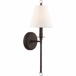 Crystorama RIV-382-DB Riverdale Dark Bronze Lighting Sconce