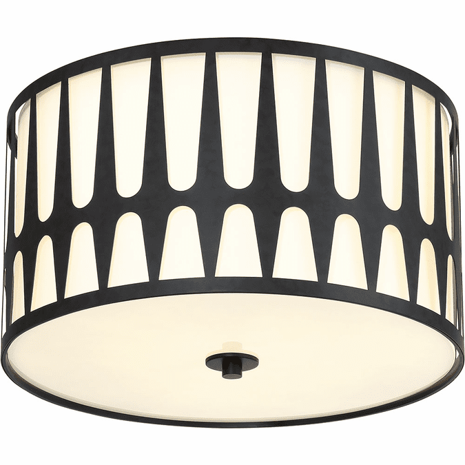 Crystorama ROY-800-BK Royston Modern Black Ceiling Lighting Fixture