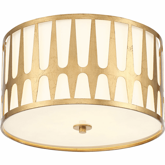 Crystorama ROY-800-GA Royston Contemporary Antique Gold Overhead Lighting