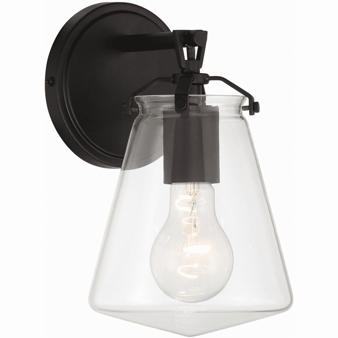 Crystorama VSS-7001-MK Voss Matte Black Wall Lighting