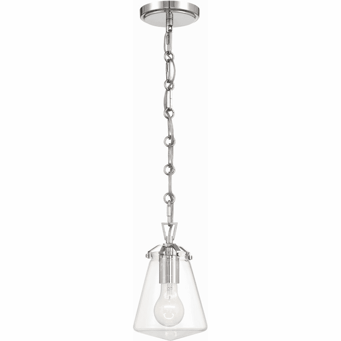 Crystorama VSS-7002-PN Voss Polished Nickel Mini Drop Ceiling Light Fixture