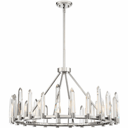 Crystorama WAT-B2008-PN Watson Contemporary Polished Nickel Ceiling Chandelier