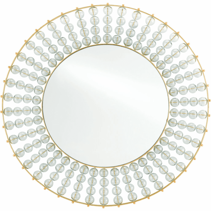 Currey & Company 1000-0034 Calais Contemporary Gold Leaf Wall Mounted Mirror