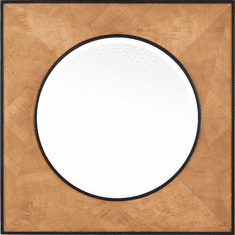 Currey & Company 1000-0147 Kallista Modern Taupe / Black / Mirror Wall Mounted Mirror