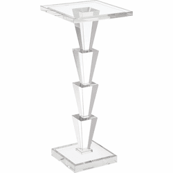 Currey & Company 3000-0319 Tiana Clear Drinks Table