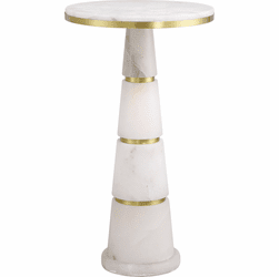 Currey & Company 3000-0320 Eleanora Modern Natural / Natural Brass Drinks Table