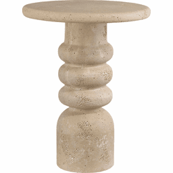 Currey & Company 3000-0322 Rocco Modern Beige Accent Table