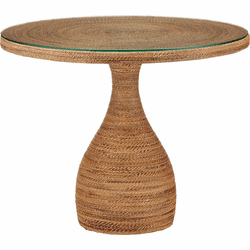 Currey & Company 3000-0331 Dominica Modern Natural / Clear Entry Table