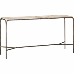 Currey & Company 4000-0219 Crema Modern Natural / Bronze Console Table