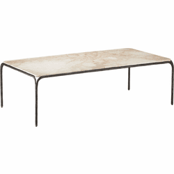 Currey & Company 4000-0220 Crema Modern Natural / Bronze Cocktail Table