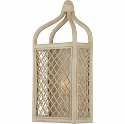 Currey & Company 5000-0233 Wanstead Contemporary Bleached Natural / Antique Pearl Light Sconce