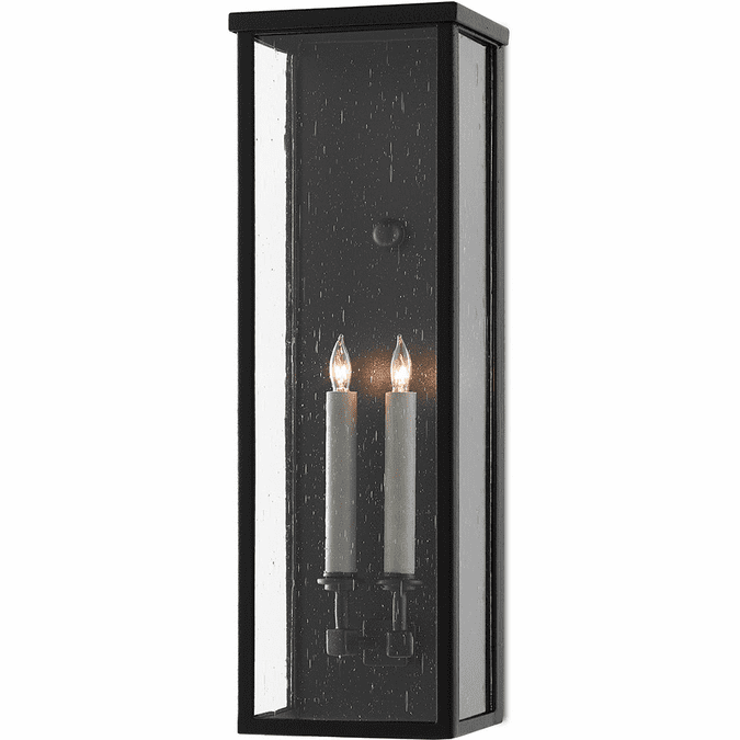 Currey & Company 5500-0038 Tanzy Contemporary Midnight Exterior Sconce Lighting