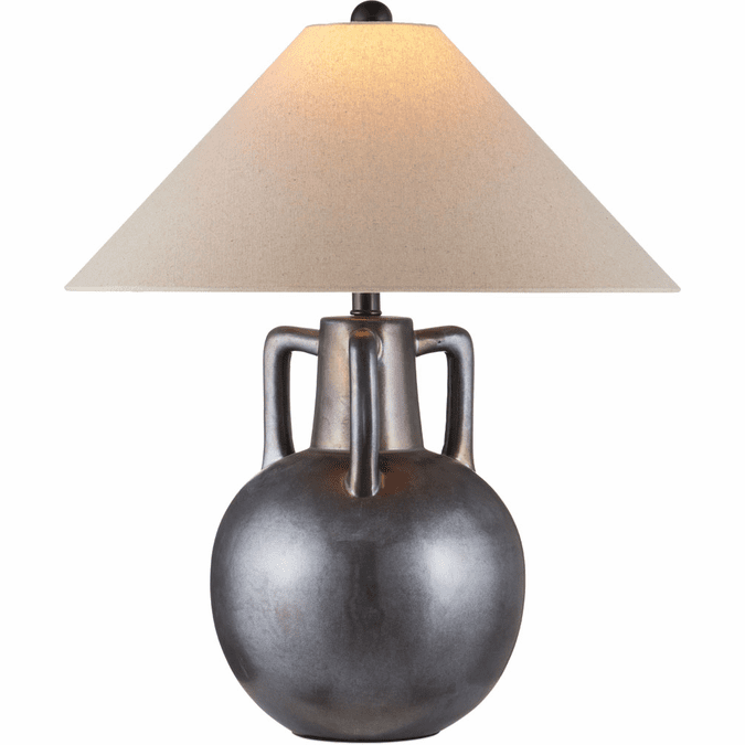 Currey & Company 6000-1035 Autry Contemporary Iridescent Gray Table Lighting