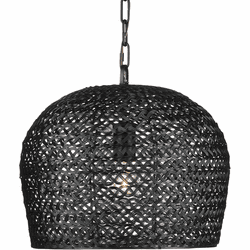 Currey & Company 9000-0960 Piero Contemporary Satin Black Drop Ceiling Lighting