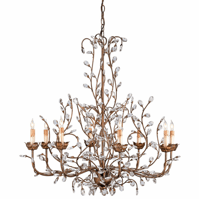 Currey & Company 9884 Crystal Bud Crystal Cupertino Chandelier Lighting