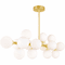 CWI 1020P36-16-602 Arya Modern Satin Gold LED Kitchen Island Lighting - alt