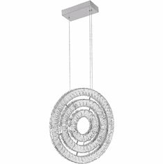 CWI 1046P20-3-601 Celina Chrome LED Ceiling Pendant Light