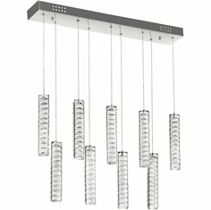 CWI 1046P32-9-601-RC Celina Chrome LED Multi Drop Lighting Fixture