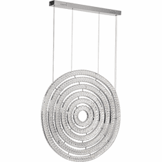 CWI 1046P37-6-601 Celina Chrome LED Pendant Light