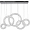 CWI 1046P43-5-601-RC Celina Chrome LED Multi Hanging Lamp - alt