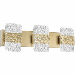 CWI 1090W21-3-620 Carolina Gold Leaf LED 3-Light Vanity Light
