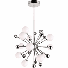 CWI 1125P24-11-613 Element Modern Polished Nickel LED Chandelier Lighting