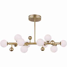 CWI 1125P36-10-268 Element Modern Sun Gold LED Island Light Fixture