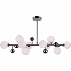 CWI 1125P36-10-613 Element Modern Polished Nickel LED Kitchen Island Light Fixture