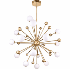 CWI 1125P39-17-268 Element Modern Sun Gold LED Lighting Chandelier
