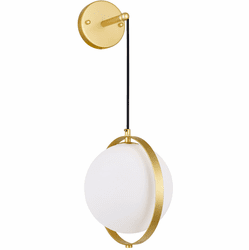 CWI 1153W9-1-169 Da Vinci Contemporary Brass LED Wall Lamp