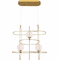 CWI 1209P20-3-169 Orbit Modern Medallion Gold LED Multi Pendant Lighting Fixture - alt