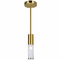 CWI 1221P5-1-625 Pipes Modern Brass LED Mini Pendant Light Fixture - alt