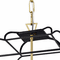 CWI 1223P20-6-602 Tudor Contemporary Satin Gold & Black 20" Entryway Light Fixture - alt