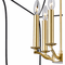 CWI 1223P20-6-602 Tudor Contemporary Satin Gold & Black 20" Entryway Light Fixture - alt