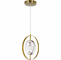 CWI 1224P8-1-625 Iris Contemporary Brass Halogen Mini Pendant Hanging Light - alt