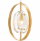 CWI 1224P8-1-625 Iris Contemporary Brass Halogen Mini Pendant Hanging Light - alt