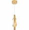 CWI 1224P8-1-625 Iris Contemporary Brass Halogen Mini Pendant Hanging Light - alt