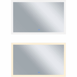 CWI 1233W70-36 Abigail Modern Matte White LED Wall Mounted Mirror