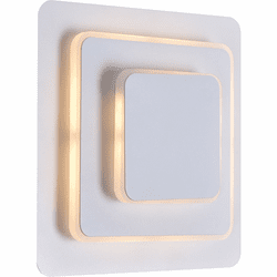 CWI 1238W9-103 Private I Contemporary Matte White LED Wall Lighting Sconce