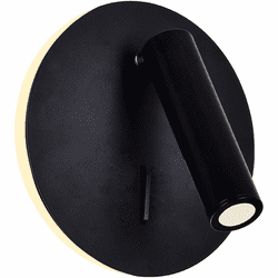 CWI 1241W6-101 Private I Modern Matte Black LED Wall Light Sconce