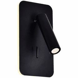 CWI 1243W6-101 Private I Contemporary Matte Black LED Wall Sconce