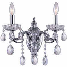 CWI 2016W15C-2 Flawless Chrome Light Sconce