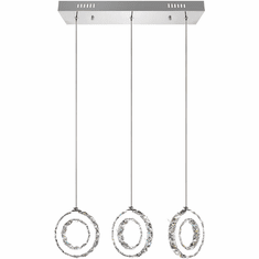 CWI 5417P24ST-RC-A Ring Chrome LED Multi Lighting Pendant