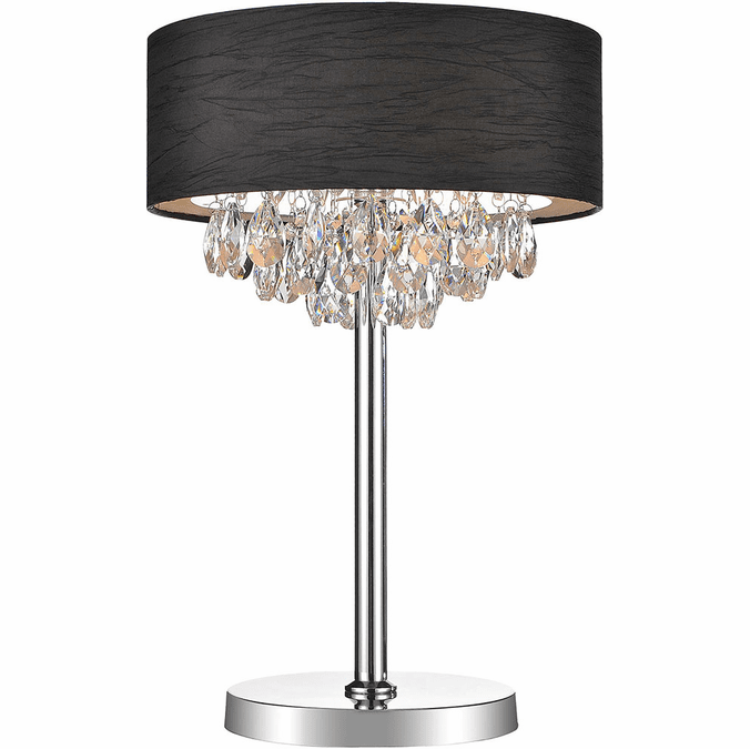 CWI 5443T14C (Black) Dash Chrome Lighting Table Lamp