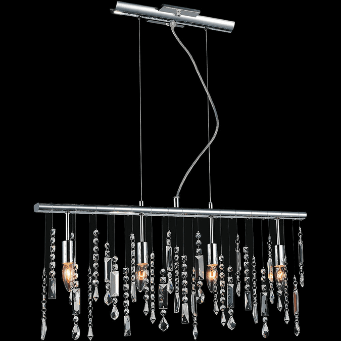 CWI 5549P30C Janine Chrome 30" Island Lighting