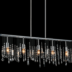 CWI 5549P38C Janine Chrome 38" Kitchen Island Lighting