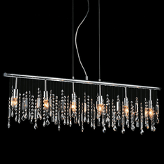 CWI 5549P46C Janine Chrome 46" Kitchen Island Light