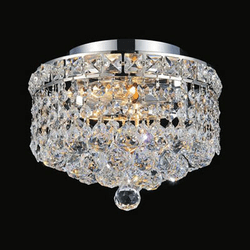 CWI 8002C10C Luminous Chrome 10" Ceiling Lighting Fixture